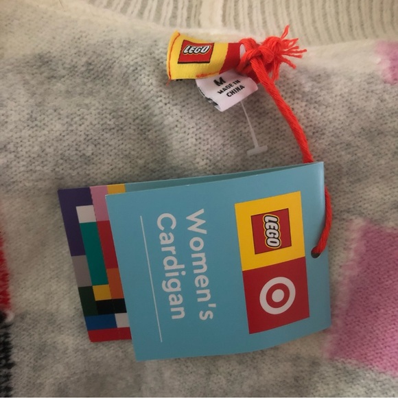 Lego X Target Color Block Stripe Long Cardigan Wool Blend NWT Size Medium - Picture 4 of 7